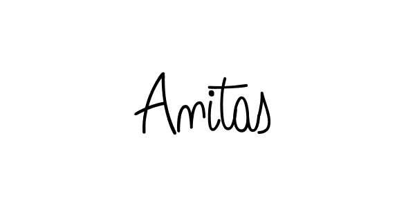 Anitas stylish signature style. Best Handwritten Sign (Angelique-Rose-font-FFP) for my name. Handwritten Signature Collection Ideas for my name Anitas. Anitas signature style 5 images and pictures png