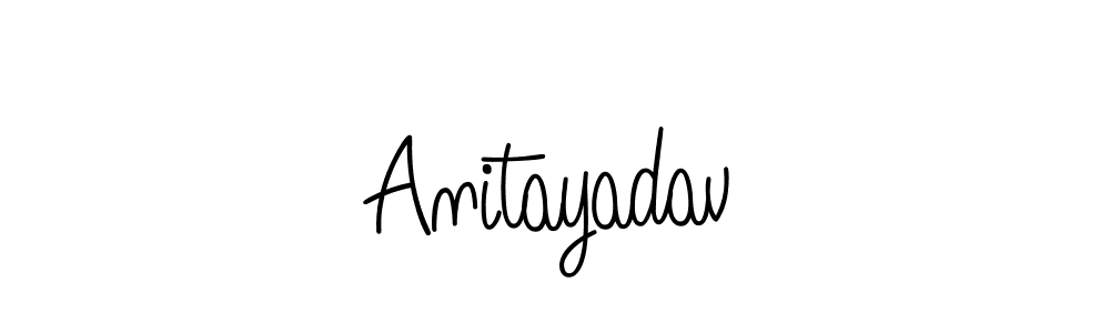 The best way (Angelique-Rose-font-FFP) to make a short signature is to pick only two or three words in your name. The name Anitayadav include a total of six letters. For converting this name. Anitayadav signature style 5 images and pictures png