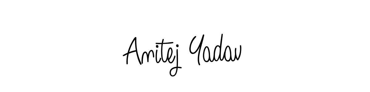Check out images of Autograph of Anitej Yadav name. Actor Anitej Yadav Signature Style. Angelique-Rose-font-FFP is a professional sign style online. Anitej Yadav signature style 5 images and pictures png