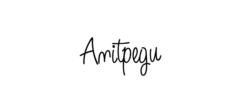Also we have Anitpegu name is the best signature style. Create professional handwritten signature collection using Angelique-Rose-font-FFP autograph style. Anitpegu signature style 5 images and pictures png