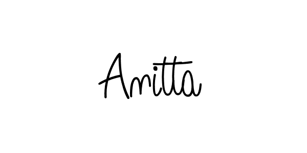 How to make Anitta name signature. Use Angelique-Rose-font-FFP style for creating short signs online. This is the latest handwritten sign. Anitta signature style 5 images and pictures png