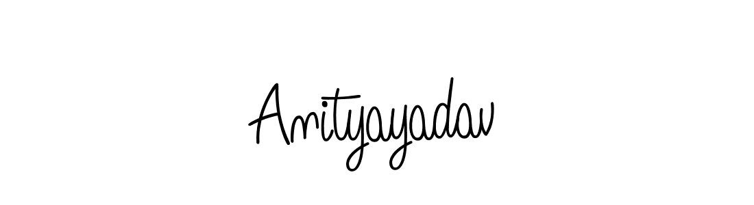 Anityayadav stylish signature style. Best Handwritten Sign (Angelique-Rose-font-FFP) for my name. Handwritten Signature Collection Ideas for my name Anityayadav. Anityayadav signature style 5 images and pictures png