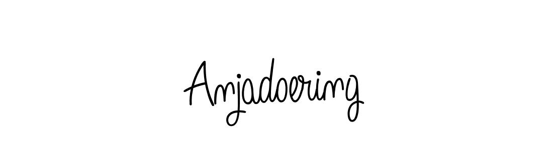 Anjadoering stylish signature style. Best Handwritten Sign (Angelique-Rose-font-FFP) for my name. Handwritten Signature Collection Ideas for my name Anjadoering. Anjadoering signature style 5 images and pictures png