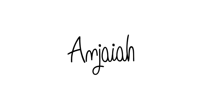 Make a beautiful signature design for name Anjaiah. Use this online signature maker to create a handwritten signature for free. Anjaiah signature style 5 images and pictures png