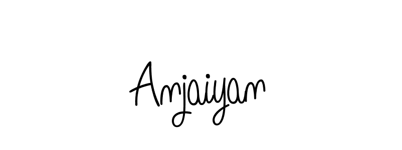 You should practise on your own different ways (Angelique-Rose-font-FFP) to write your name (Anjaiyan) in signature. don't let someone else do it for you. Anjaiyan signature style 5 images and pictures png