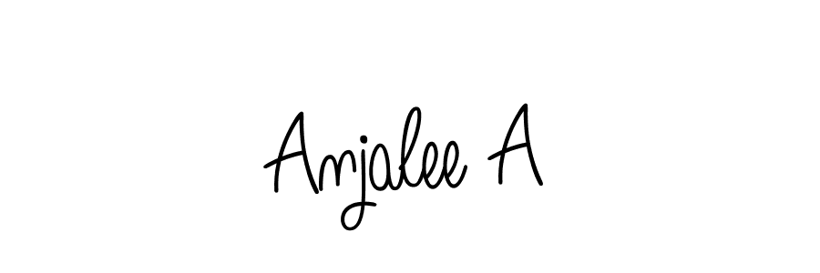 Create a beautiful signature design for name Anjalee A. With this signature (Angelique-Rose-font-FFP) fonts, you can make a handwritten signature for free. Anjalee A signature style 5 images and pictures png