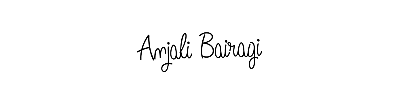 Anjali Bairagi stylish signature style. Best Handwritten Sign (Angelique-Rose-font-FFP) for my name. Handwritten Signature Collection Ideas for my name Anjali Bairagi. Anjali Bairagi signature style 5 images and pictures png