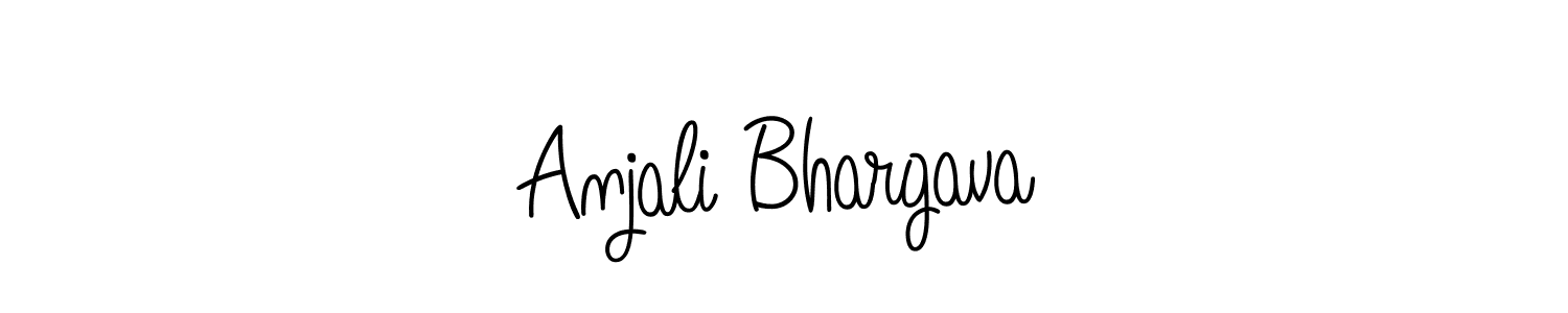 The best way (Angelique-Rose-font-FFP) to make a short signature is to pick only two or three words in your name. The name Anjali Bhargava include a total of six letters. For converting this name. Anjali Bhargava signature style 5 images and pictures png