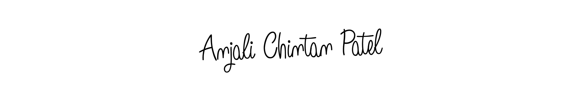 Design your own signature with our free online signature maker. With this signature software, you can create a handwritten (Angelique-Rose-font-FFP) signature for name Anjali Chintan Patel. Anjali Chintan Patel signature style 5 images and pictures png