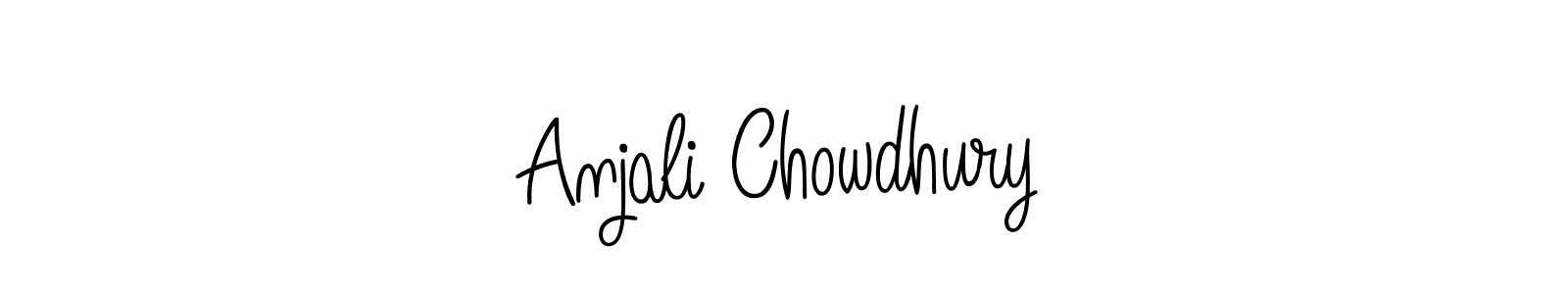 You should practise on your own different ways (Angelique-Rose-font-FFP) to write your name (Anjali Chowdhury) in signature. don't let someone else do it for you. Anjali Chowdhury signature style 5 images and pictures png