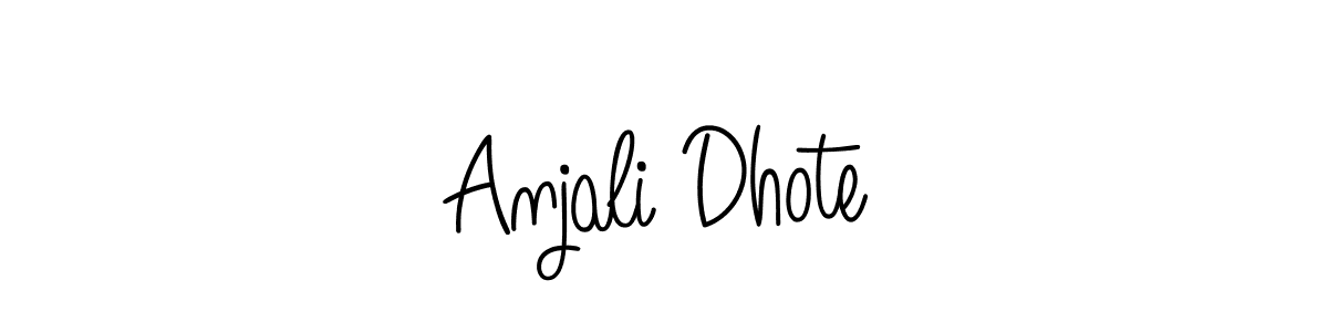 Make a beautiful signature design for name Anjali Dhote. Use this online signature maker to create a handwritten signature for free. Anjali Dhote signature style 5 images and pictures png