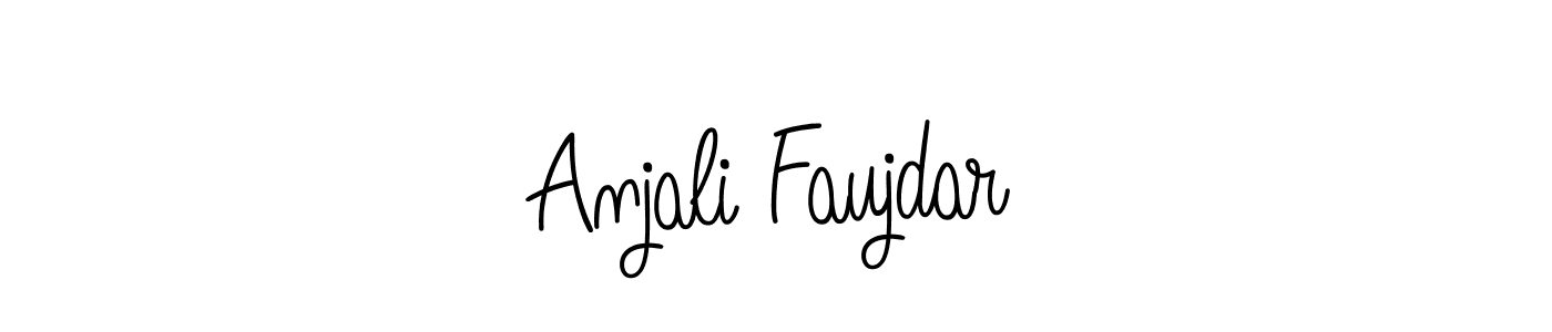 Once you've used our free online signature maker to create your best signature Angelique-Rose-font-FFP style, it's time to enjoy all of the benefits that Anjali Faujdar name signing documents. Anjali Faujdar signature style 5 images and pictures png