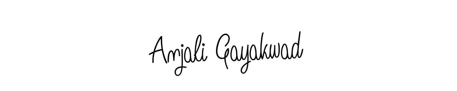 Anjali Gayakwad stylish signature style. Best Handwritten Sign (Angelique-Rose-font-FFP) for my name. Handwritten Signature Collection Ideas for my name Anjali Gayakwad. Anjali Gayakwad signature style 5 images and pictures png