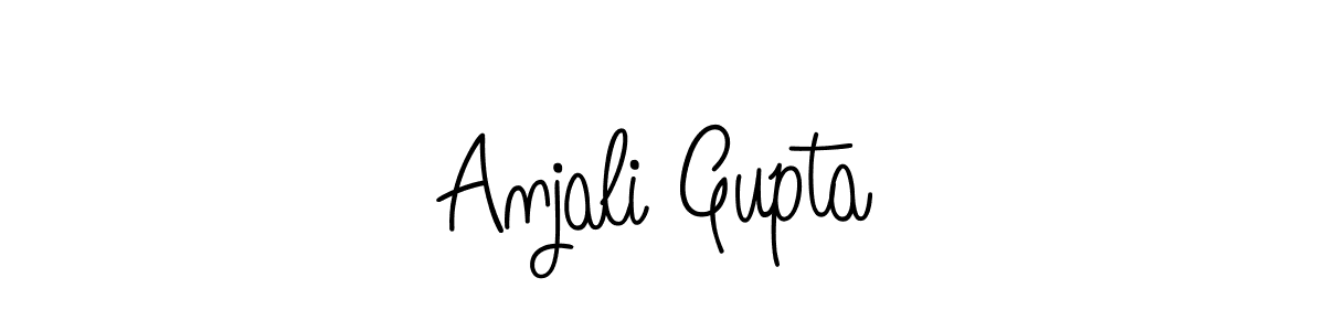 Also You can easily find your signature by using the search form. We will create Anjali Gupta name handwritten signature images for you free of cost using Angelique-Rose-font-FFP sign style. Anjali Gupta signature style 5 images and pictures png