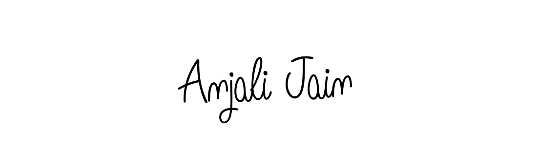 Design your own signature with our free online signature maker. With this signature software, you can create a handwritten (Angelique-Rose-font-FFP) signature for name Anjali Jain. Anjali Jain signature style 5 images and pictures png