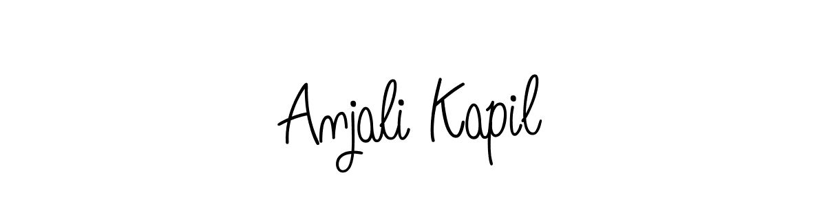 Similarly Angelique-Rose-font-FFP is the best handwritten signature design. Signature creator online .You can use it as an online autograph creator for name Anjali Kapil. Anjali Kapil signature style 5 images and pictures png