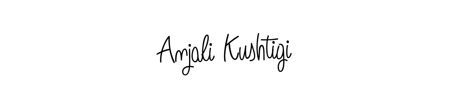 if you are searching for the best signature style for your name Anjali Kushtigi. so please give up your signature search. here we have designed multiple signature styles  using Angelique-Rose-font-FFP. Anjali Kushtigi signature style 5 images and pictures png