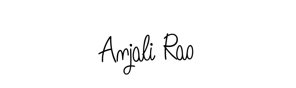 Use a signature maker to create a handwritten signature online. With this signature software, you can design (Angelique-Rose-font-FFP) your own signature for name Anjali Rao. Anjali Rao signature style 5 images and pictures png