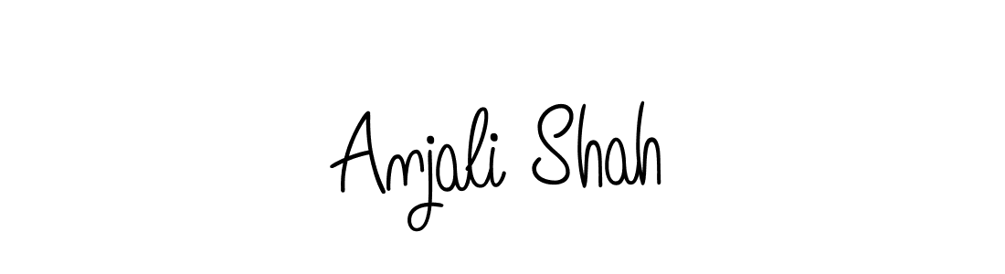 Use a signature maker to create a handwritten signature online. With this signature software, you can design (Angelique-Rose-font-FFP) your own signature for name Anjali Shah. Anjali Shah signature style 5 images and pictures png