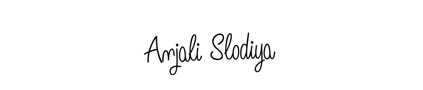 Angelique-Rose-font-FFP is a professional signature style that is perfect for those who want to add a touch of class to their signature. It is also a great choice for those who want to make their signature more unique. Get Anjali Slodiya name to fancy signature for free. Anjali Slodiya signature style 5 images and pictures png