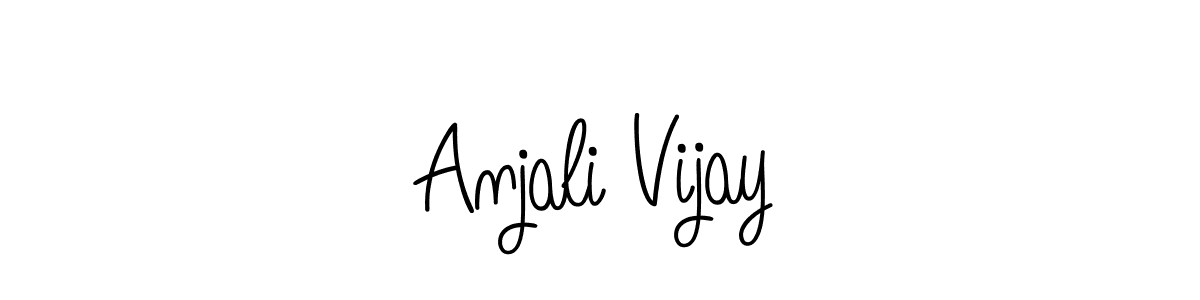 Also we have Anjali Vijay name is the best signature style. Create professional handwritten signature collection using Angelique-Rose-font-FFP autograph style. Anjali Vijay signature style 5 images and pictures png