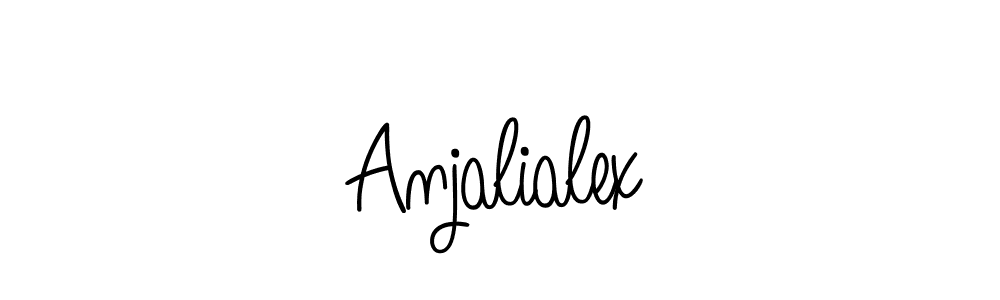 Design your own signature with our free online signature maker. With this signature software, you can create a handwritten (Angelique-Rose-font-FFP) signature for name Anjalialex. Anjalialex signature style 5 images and pictures png