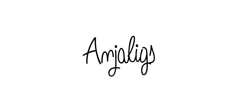 Design your own signature with our free online signature maker. With this signature software, you can create a handwritten (Angelique-Rose-font-FFP) signature for name Anjaligs. Anjaligs signature style 5 images and pictures png