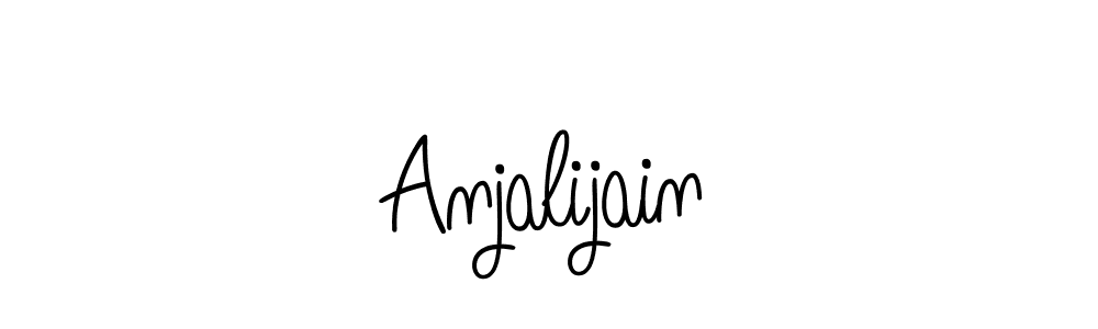 Use a signature maker to create a handwritten signature online. With this signature software, you can design (Angelique-Rose-font-FFP) your own signature for name Anjalijain. Anjalijain signature style 5 images and pictures png