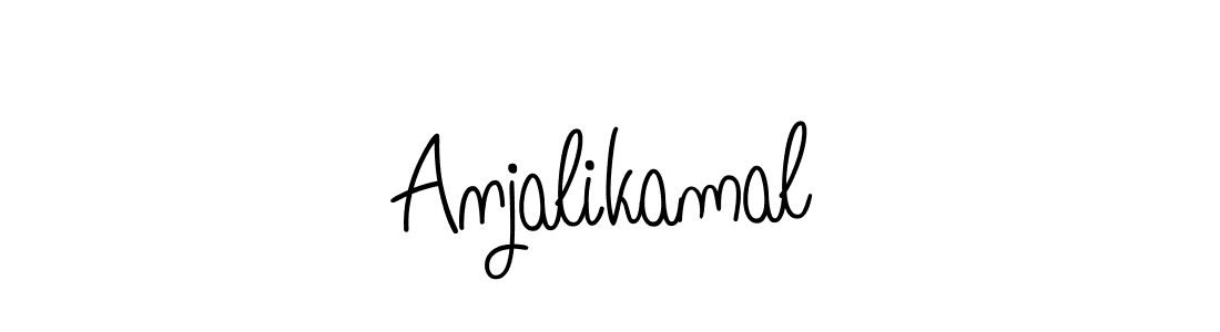 Design your own signature with our free online signature maker. With this signature software, you can create a handwritten (Angelique-Rose-font-FFP) signature for name Anjalikamal. Anjalikamal signature style 5 images and pictures png