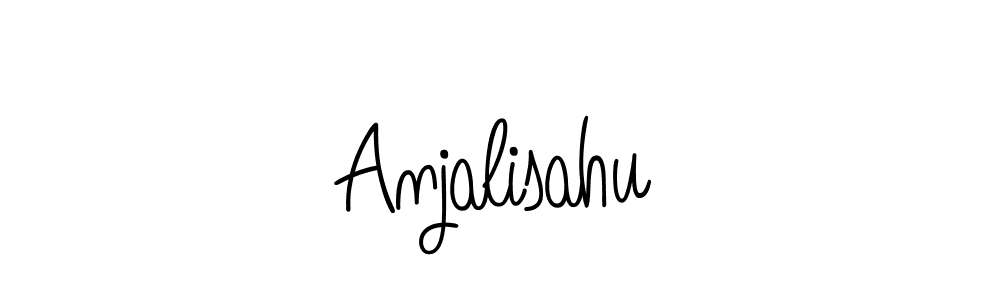 Use a signature maker to create a handwritten signature online. With this signature software, you can design (Angelique-Rose-font-FFP) your own signature for name Anjalisahu. Anjalisahu signature style 5 images and pictures png