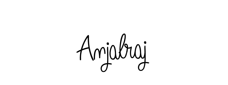 You should practise on your own different ways (Angelique-Rose-font-FFP) to write your name (Anjalraj) in signature. don't let someone else do it for you. Anjalraj signature style 5 images and pictures png
