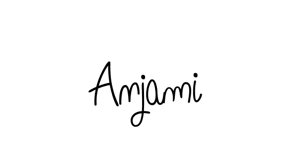 Also You can easily find your signature by using the search form. We will create Anjami name handwritten signature images for you free of cost using Angelique-Rose-font-FFP sign style. Anjami signature style 5 images and pictures png