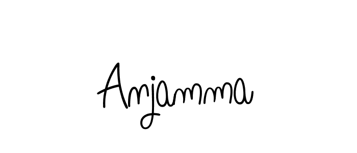 if you are searching for the best signature style for your name Anjamma. so please give up your signature search. here we have designed multiple signature styles  using Angelique-Rose-font-FFP. Anjamma signature style 5 images and pictures png
