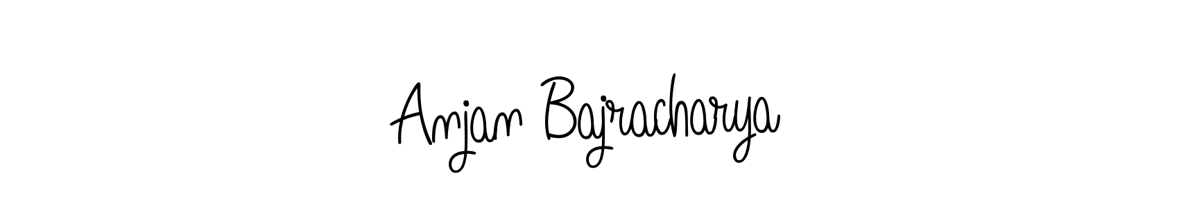 Make a beautiful signature design for name Anjan Bajracharya. With this signature (Angelique-Rose-font-FFP) style, you can create a handwritten signature for free. Anjan Bajracharya signature style 5 images and pictures png