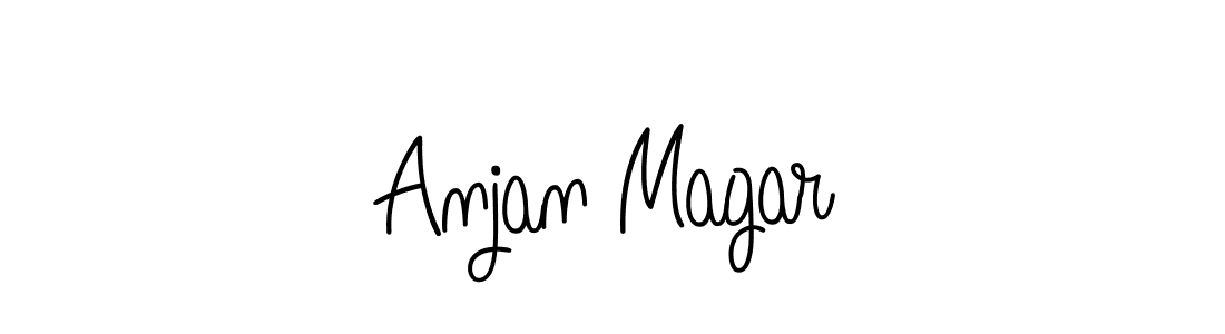 Make a beautiful signature design for name Anjan Magar. With this signature (Angelique-Rose-font-FFP) style, you can create a handwritten signature for free. Anjan Magar signature style 5 images and pictures png