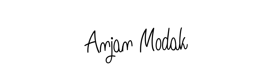 Make a beautiful signature design for name Anjan Modak. Use this online signature maker to create a handwritten signature for free. Anjan Modak signature style 5 images and pictures png