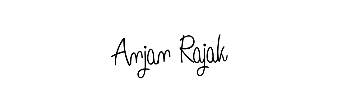 Use a signature maker to create a handwritten signature online. With this signature software, you can design (Angelique-Rose-font-FFP) your own signature for name Anjan Rajak. Anjan Rajak signature style 5 images and pictures png