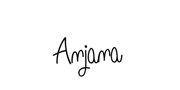 Use a signature maker to create a handwritten signature online. With this signature software, you can design (Angelique-Rose-font-FFP) your own signature for name Anjana. Anjana signature style 5 images and pictures png