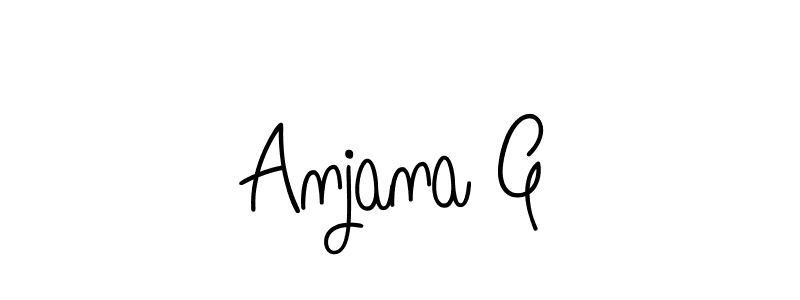 Also You can easily find your signature by using the search form. We will create Anjana G name handwritten signature images for you free of cost using Angelique-Rose-font-FFP sign style. Anjana G signature style 5 images and pictures png