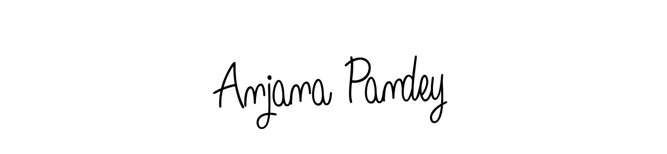 The best way (Angelique-Rose-font-FFP) to make a short signature is to pick only two or three words in your name. The name Anjana Pandey include a total of six letters. For converting this name. Anjana Pandey signature style 5 images and pictures png