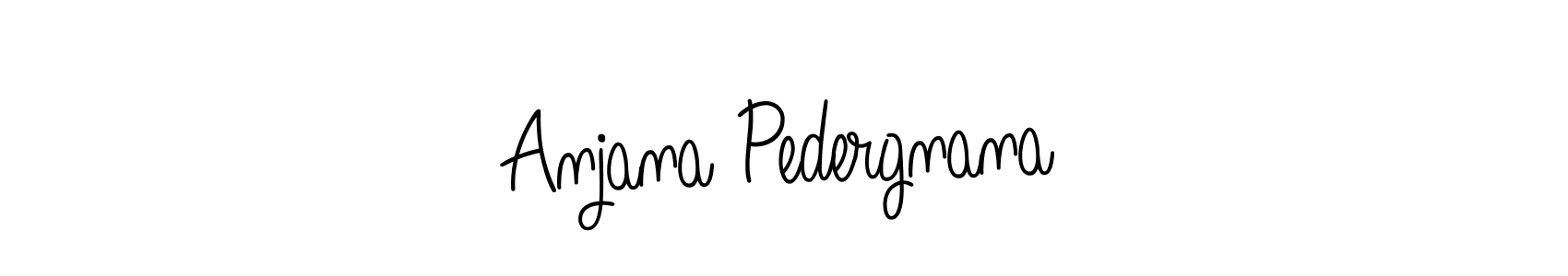 Also we have Anjana Pedergnana name is the best signature style. Create professional handwritten signature collection using Angelique-Rose-font-FFP autograph style. Anjana Pedergnana signature style 5 images and pictures png