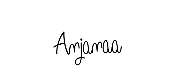 Create a beautiful signature design for name Anjanaa. With this signature (Angelique-Rose-font-FFP) fonts, you can make a handwritten signature for free. Anjanaa signature style 5 images and pictures png