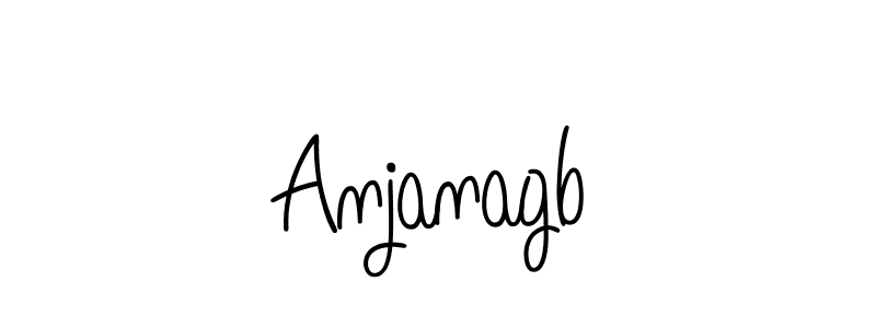 Use a signature maker to create a handwritten signature online. With this signature software, you can design (Angelique-Rose-font-FFP) your own signature for name Anjanagb. Anjanagb signature style 5 images and pictures png