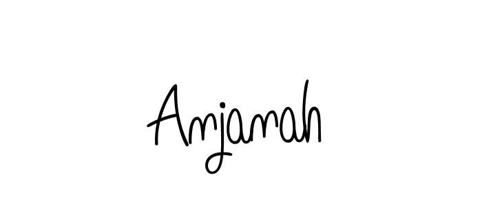 Make a beautiful signature design for name Anjanah. With this signature (Angelique-Rose-font-FFP) style, you can create a handwritten signature for free. Anjanah signature style 5 images and pictures png