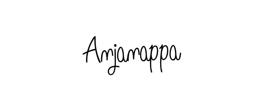 You should practise on your own different ways (Angelique-Rose-font-FFP) to write your name (Anjanappa) in signature. don't let someone else do it for you. Anjanappa signature style 5 images and pictures png