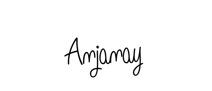 Design your own signature with our free online signature maker. With this signature software, you can create a handwritten (Angelique-Rose-font-FFP) signature for name Anjanay. Anjanay signature style 5 images and pictures png
