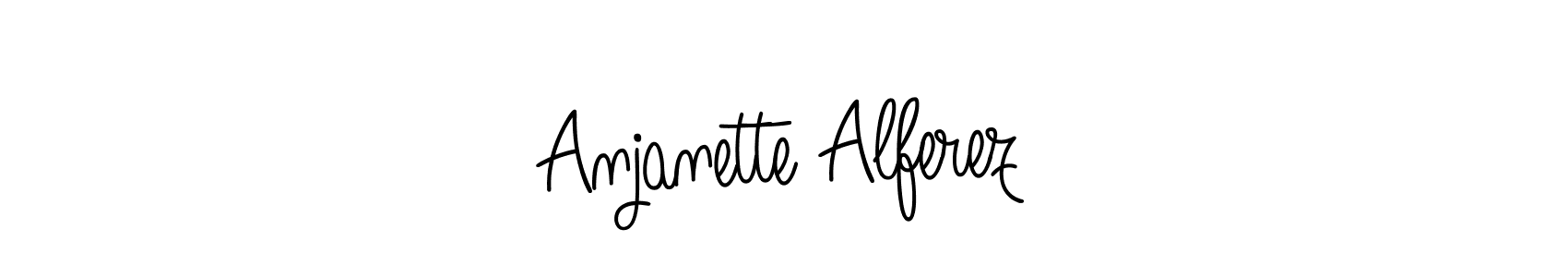 Here are the top 10 professional signature styles for the name Anjanette Alferez. These are the best autograph styles you can use for your name. Anjanette Alferez signature style 5 images and pictures png