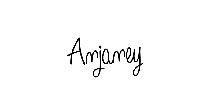 You should practise on your own different ways (Angelique-Rose-font-FFP) to write your name (Anjaney) in signature. don't let someone else do it for you. Anjaney signature style 5 images and pictures png