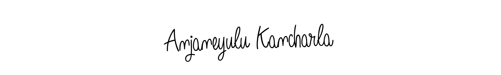 Design your own signature with our free online signature maker. With this signature software, you can create a handwritten (Angelique-Rose-font-FFP) signature for name Anjaneyulu Kancharla. Anjaneyulu Kancharla signature style 5 images and pictures png