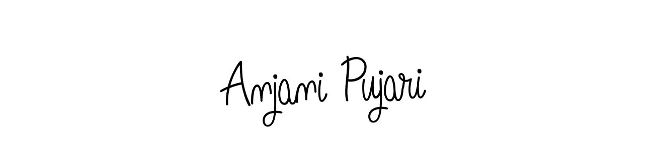 Here are the top 10 professional signature styles for the name Anjani Pujari. These are the best autograph styles you can use for your name. Anjani Pujari signature style 5 images and pictures png